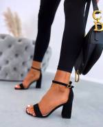Beige Classic Velvet Block-heeled Shoes