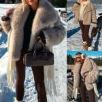 Gaiši Bēša Luxurious Short Fur Coat