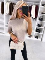 Valge Lühikeste Varrukatega Kampsun