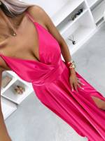 Violets Maksi Kleita Ar šķēlumu