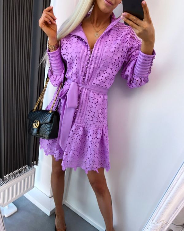 Purple Pitsist Kleit