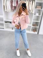 Синий Мягкий свитшот с деталями в золотистом тоне