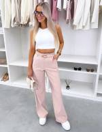 Balta Kelnės Su Diržu