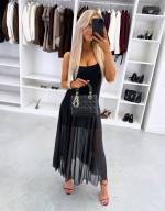 Pruun Alusriidega Veniv Midikleit