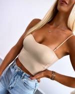 White Bra/top With Adjustable Straps