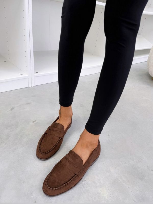Brązowy Wygodne I Lekkie Loafersy