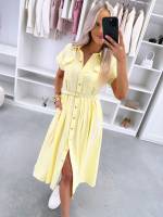 Žalias Patogi Suknelė Su Diržu