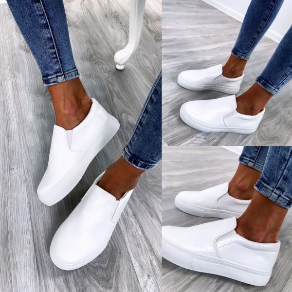 White Comfortable Casual Shoes