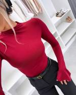 Must Pikkade Varrukatega Body