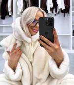 Pruun Kaelusega Müts