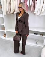 Punane Täispikad Siidjas Püksid