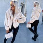 Brūns Mīksta Jaka Ar Rāvējslēdzēju