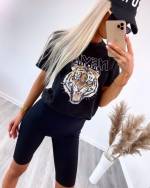 Fuchsia Tiger Oversized T-shirt