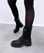 Black Thick-soled Boots