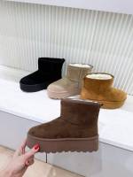 Pruun Paksema Tallaga UGG Stiilis Saapad