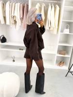 Must Lukuga Mattnahkne Oversized Jakk