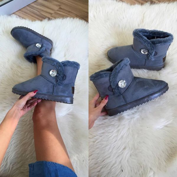Grey Warm UGG-style Boots