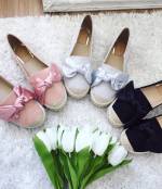 Black Casual Bowknot Shoes