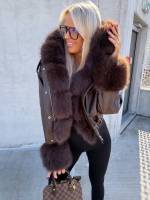 Bēša Bomberjaka Ar Kapuci Un Siltu Oderi