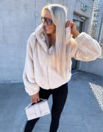 Brūns Mīksta Jaka Ar Rāvējslēdzēju