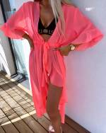 Black Adjustable Beach Cover-up