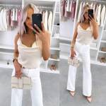 Violets Zīdains Tops