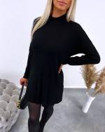 Beige Oversized Soft Sweater Dress