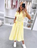 Žalias Patogi Suknelė Su Diržu