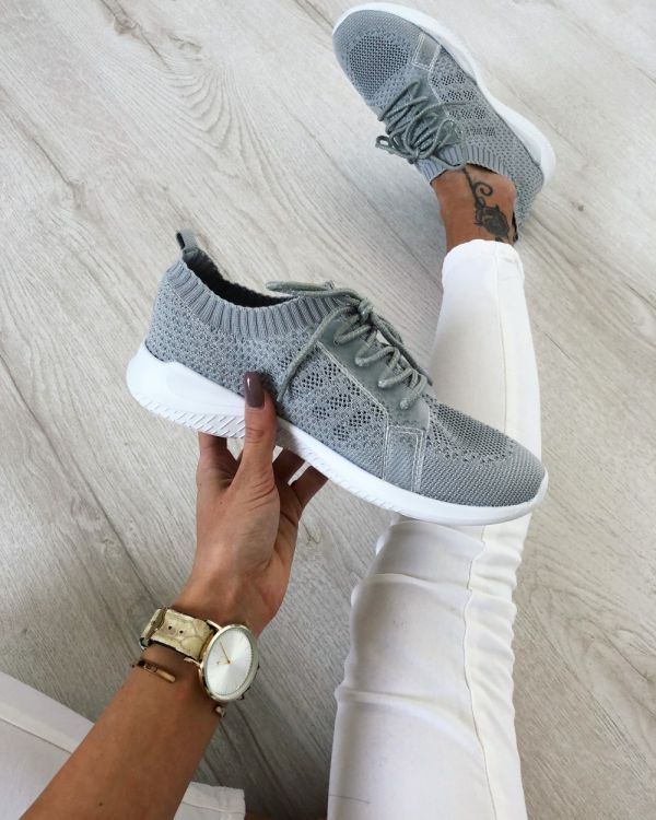 Grey Super Light And Comfortable Casual Shoes