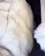 Бежевый Пальто из искусственной кожи с поясом