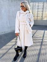 Pruun Luksuslik Eest Seotav Talvemantel