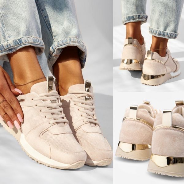 Beige Casual Shoes