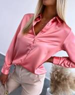 Beige Silky Buttoned Blouse