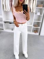 Valge Pehmed Ja Venivad Teksad