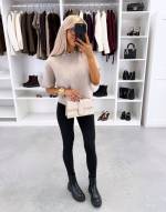 Taupe Lühikeste Varrukatega Kampsun