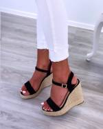 Red Comfortable Wedge Sandals
