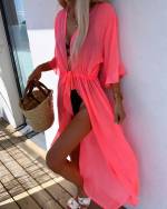 Pink Adjustable Beach Cover-up