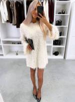 Must Litritega Pehme Langev Kleit