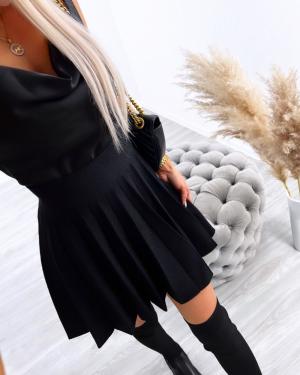 Black Skater Skirt Made Of Thicker Material