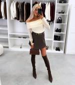 Czarny Top Z Elastycznej Koronki