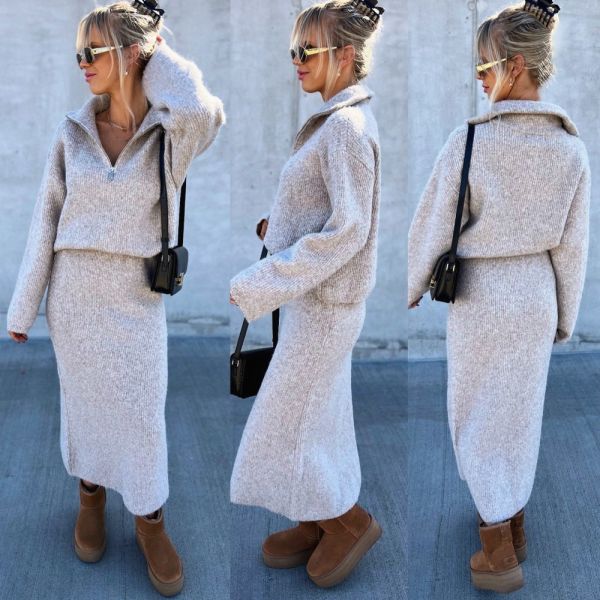 Taupe Two-piece Set