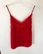 Red Lave Chiffon Top