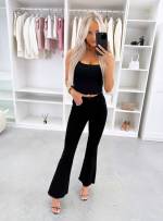 Must Alt Laiema Lõikega Mugavad Teksad