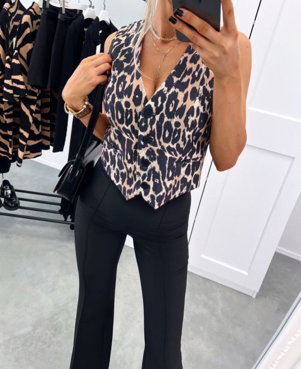 Leopard Leopardimustriline Vest