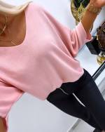 Light Pink Light And Comfortable Loose Sweater