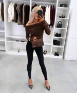 Czarny Top Z Elastycznej Koronki