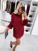 Melns Garām Piedurknēm Plūstoša Kleita