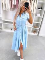 Žalias Patogi Suknelė Su Diržu