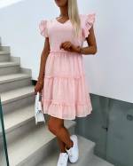 Pink Comfortable Flowy Dress