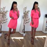Pink Asymmetric Dress